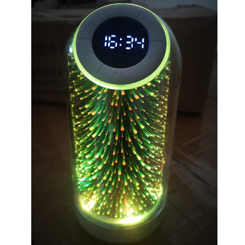Loa vô tuyến đồng hồ Bluetooth cao cấp FB-BSK3 với 7 màu Chiếu sáng LED